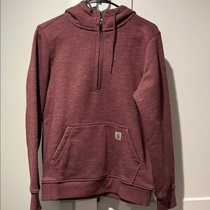 Carhartt Women’s 1/2 Zip Maroon Sweatshirt